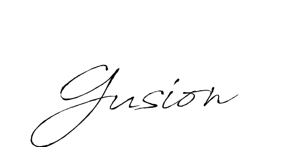 Gusion stylish signature style. Best Handwritten Sign (Antro_Vectra) for my name. Handwritten Signature Collection Ideas for my name Gusion. Gusion signature style 6 images and pictures png