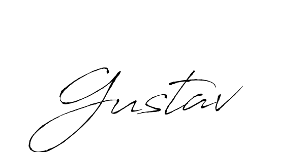 How to make Gustav signature? Antro_Vectra is a professional autograph style. Create handwritten signature for Gustav name. Gustav signature style 6 images and pictures png