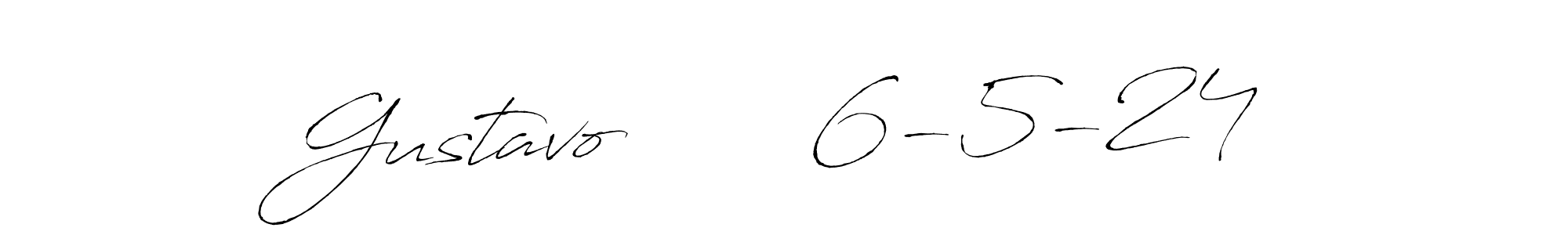 How to make Gustavo       6-5-24 signature? Antro_Vectra is a professional autograph style. Create handwritten signature for Gustavo       6-5-24 name. Gustavo       6-5-24 signature style 6 images and pictures png