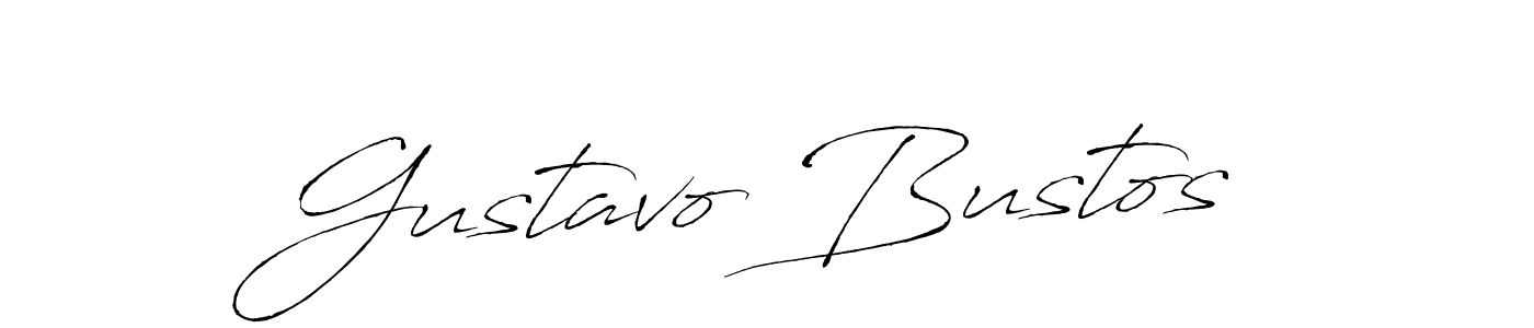 Make a beautiful signature design for name Gustavo Bustos. With this signature (Antro_Vectra) style, you can create a handwritten signature for free. Gustavo Bustos signature style 6 images and pictures png