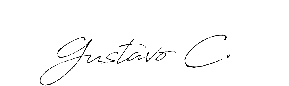 if you are searching for the best signature style for your name Gustavo C.. so please give up your signature search. here we have designed multiple signature styles  using Antro_Vectra. Gustavo C. signature style 6 images and pictures png