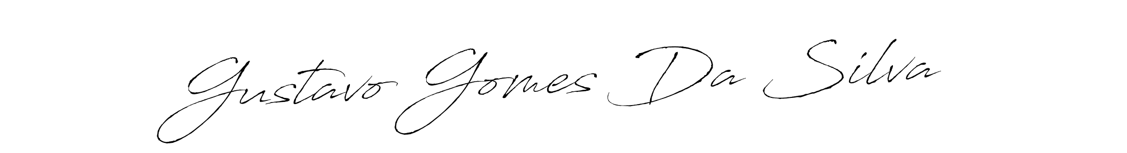Gustavo Gomes Da Silva stylish signature style. Best Handwritten Sign (Antro_Vectra) for my name. Handwritten Signature Collection Ideas for my name Gustavo Gomes Da Silva. Gustavo Gomes Da Silva signature style 6 images and pictures png