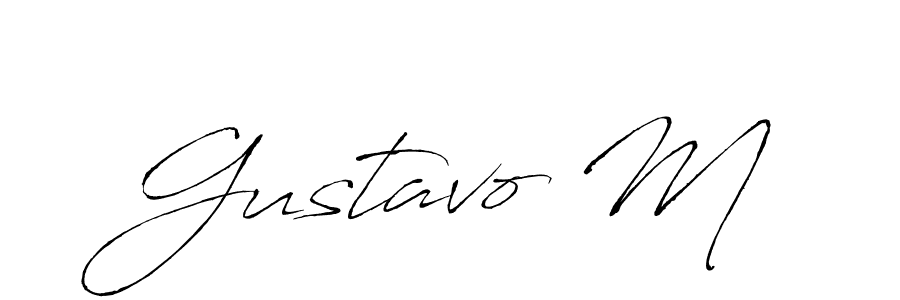 Best and Professional Signature Style for Gustavo M. Antro_Vectra Best Signature Style Collection. Gustavo M signature style 6 images and pictures png