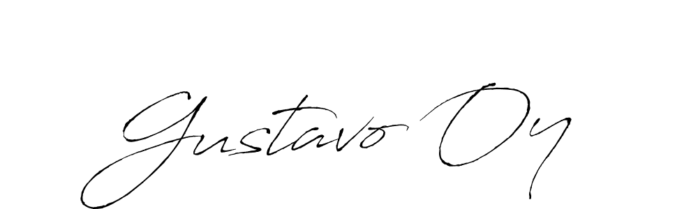 Design your own signature with our free online signature maker. With this signature software, you can create a handwritten (Antro_Vectra) signature for name Gustavo Oy. Gustavo Oy signature style 6 images and pictures png