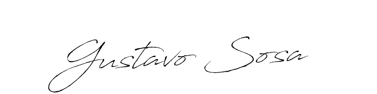 Make a beautiful signature design for name Gustavo Sosa. With this signature (Antro_Vectra) style, you can create a handwritten signature for free. Gustavo Sosa signature style 6 images and pictures png