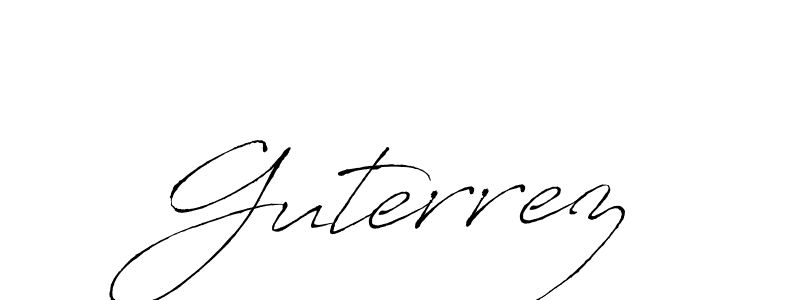 Guterrez stylish signature style. Best Handwritten Sign (Antro_Vectra) for my name. Handwritten Signature Collection Ideas for my name Guterrez. Guterrez signature style 6 images and pictures png