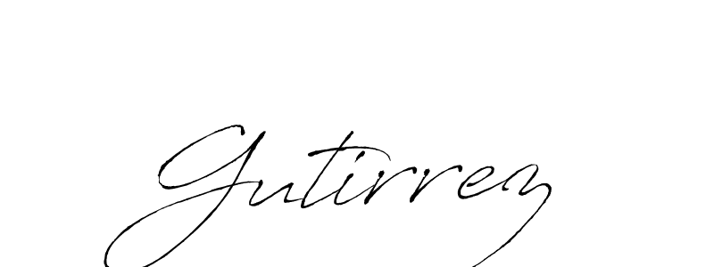Make a beautiful signature design for name Gutirrez. With this signature (Antro_Vectra) style, you can create a handwritten signature for free. Gutirrez signature style 6 images and pictures png