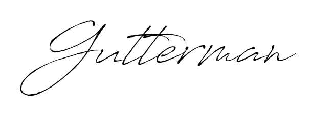 Antro_Vectra is a professional signature style that is perfect for those who want to add a touch of class to their signature. Get Gutterman name fancy signature for free. Gutterman signature style 6 images and pictures png