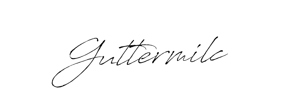 You should practise on your own different ways (Antro_Vectra) to write your name (Guttermilc) in signature. don't let someone else do it for you. Guttermilc signature style 6 images and pictures png