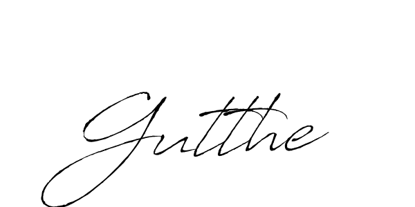 Design your own signature with our free online signature maker. With this signature software, you can create a handwritten (Antro_Vectra) signature for name Gutthe. Gutthe signature style 6 images and pictures png