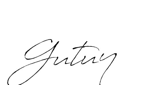 Antro_Vectra is a professional signature style that is perfect for those who want to add a touch of class to their signature. It is also a great choice for those who want to make their signature more unique. Get Gutuy name to fancy signature for free. Gutuy signature style 6 images and pictures png