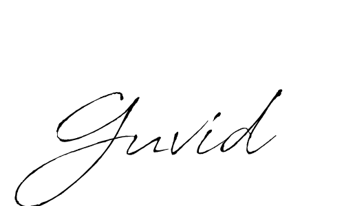 Antro_Vectra is a professional signature style that is perfect for those who want to add a touch of class to their signature. It is also a great choice for those who want to make their signature more unique. Get Guvid name to fancy signature for free. Guvid signature style 6 images and pictures png