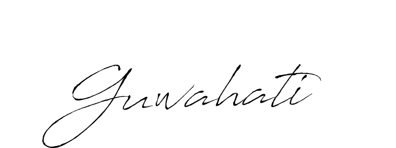 Design your own signature with our free online signature maker. With this signature software, you can create a handwritten (Antro_Vectra) signature for name Guwahati. Guwahati signature style 6 images and pictures png