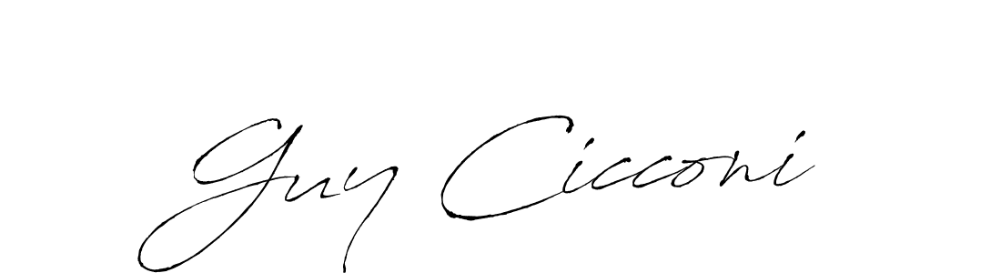 How to make Guy Cicconi name signature. Use Antro_Vectra style for creating short signs online. This is the latest handwritten sign. Guy Cicconi signature style 6 images and pictures png