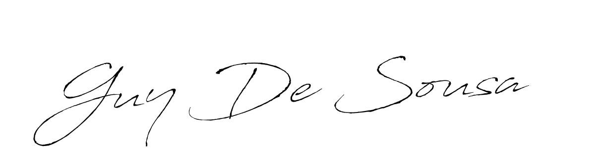 How to make Guy De Sousa name signature. Use Antro_Vectra style for creating short signs online. This is the latest handwritten sign. Guy De Sousa signature style 6 images and pictures png