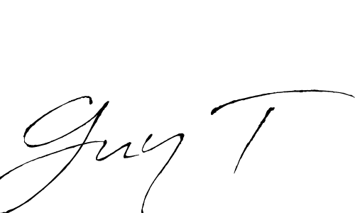 It looks lik you need a new signature style for name Guy T. Design unique handwritten (Antro_Vectra) signature with our free signature maker in just a few clicks. Guy T signature style 6 images and pictures png