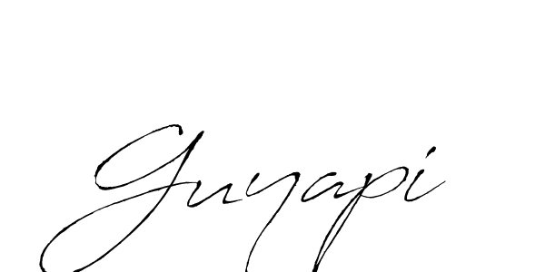 The best way (Antro_Vectra) to make a short signature is to pick only two or three words in your name. The name Guyapi include a total of six letters. For converting this name. Guyapi signature style 6 images and pictures png