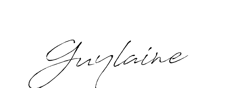 You should practise on your own different ways (Antro_Vectra) to write your name (Guylaine) in signature. don't let someone else do it for you. Guylaine signature style 6 images and pictures png