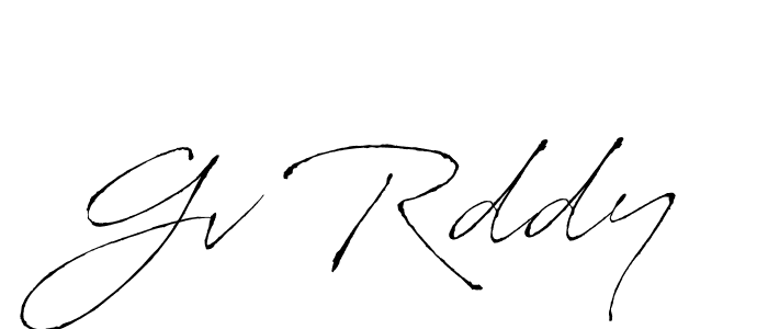 Create a beautiful signature design for name Gv Rddy. With this signature (Antro_Vectra) fonts, you can make a handwritten signature for free. Gv Rddy signature style 6 images and pictures png