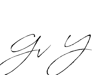 It looks lik you need a new signature style for name Gv Y. Design unique handwritten (Antro_Vectra) signature with our free signature maker in just a few clicks. Gv Y signature style 6 images and pictures png