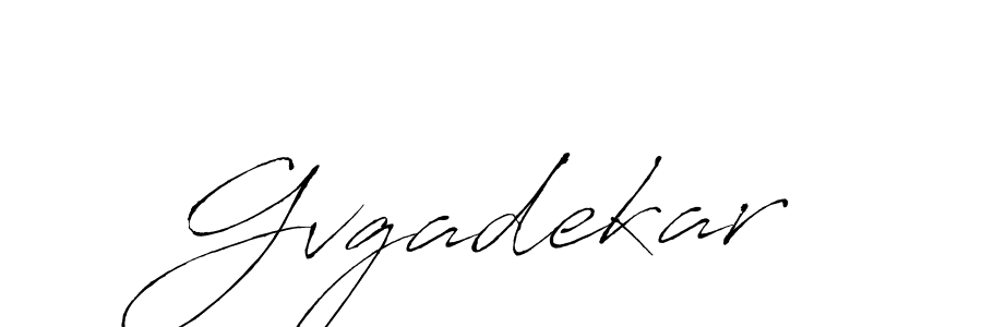 Gvgadekar stylish signature style. Best Handwritten Sign (Antro_Vectra) for my name. Handwritten Signature Collection Ideas for my name Gvgadekar. Gvgadekar signature style 6 images and pictures png