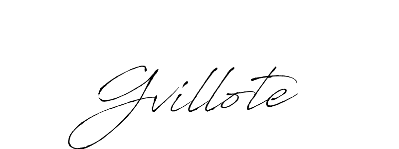 How to make Gvillote name signature. Use Antro_Vectra style for creating short signs online. This is the latest handwritten sign. Gvillote signature style 6 images and pictures png