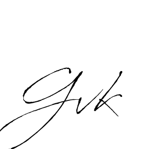 Gvk stylish signature style. Best Handwritten Sign (Antro_Vectra) for my name. Handwritten Signature Collection Ideas for my name Gvk. Gvk signature style 6 images and pictures png