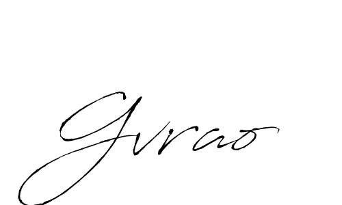 Similarly Antro_Vectra is the best handwritten signature design. Signature creator online .You can use it as an online autograph creator for name Gvrao. Gvrao signature style 6 images and pictures png