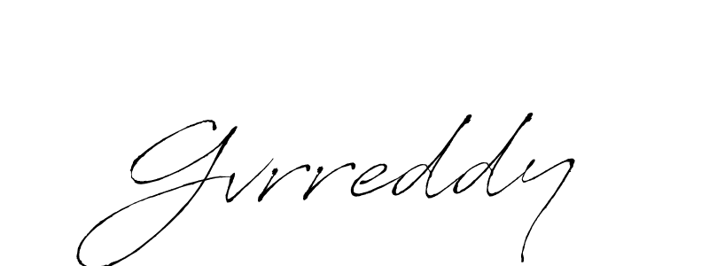 How to make Gvrreddy name signature. Use Antro_Vectra style for creating short signs online. This is the latest handwritten sign. Gvrreddy signature style 6 images and pictures png