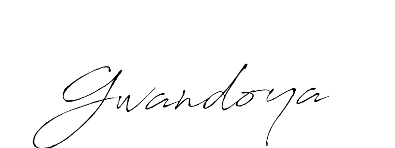 Make a beautiful signature design for name Gwandoya. With this signature (Antro_Vectra) style, you can create a handwritten signature for free. Gwandoya signature style 6 images and pictures png