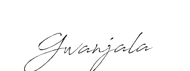 How to make Gwanjala name signature. Use Antro_Vectra style for creating short signs online. This is the latest handwritten sign. Gwanjala signature style 6 images and pictures png