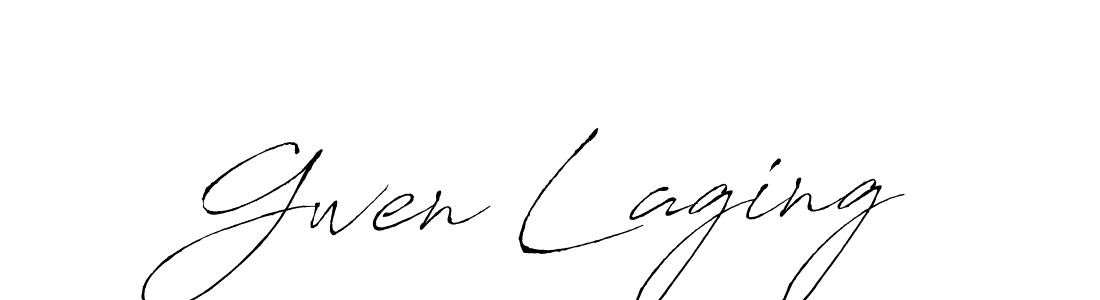 Design your own signature with our free online signature maker. With this signature software, you can create a handwritten (Antro_Vectra) signature for name Gwen Laging. Gwen Laging signature style 6 images and pictures png