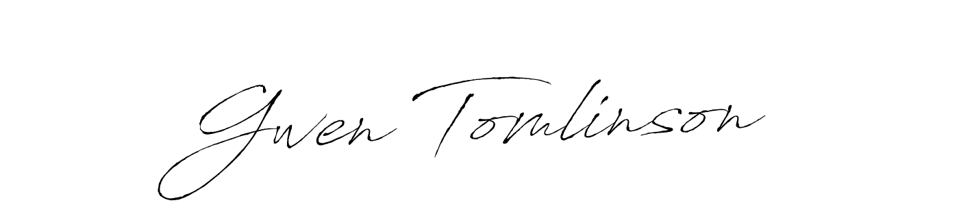 The best way (Antro_Vectra) to make a short signature is to pick only two or three words in your name. The name Gwen Tomlinson include a total of six letters. For converting this name. Gwen Tomlinson signature style 6 images and pictures png