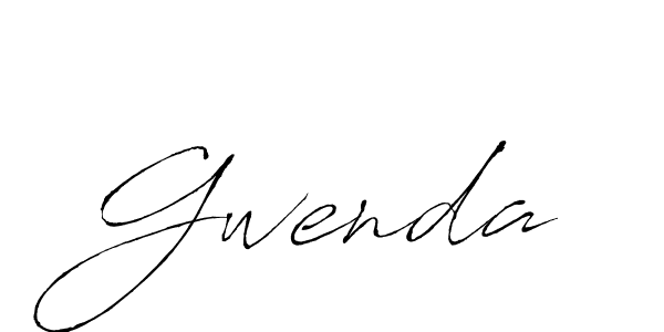 Design your own signature with our free online signature maker. With this signature software, you can create a handwritten (Antro_Vectra) signature for name Gwenda. Gwenda signature style 6 images and pictures png