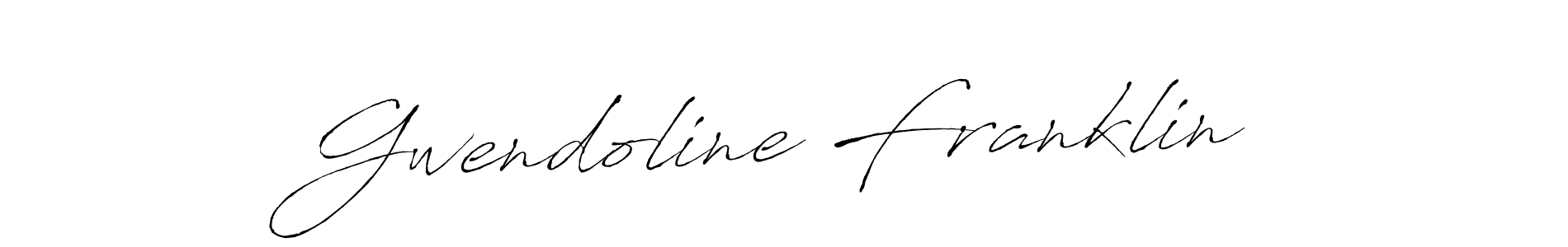 Gwendoline Franklin stylish signature style. Best Handwritten Sign (Antro_Vectra) for my name. Handwritten Signature Collection Ideas for my name Gwendoline Franklin. Gwendoline Franklin signature style 6 images and pictures png