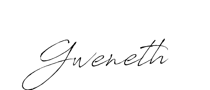 Use a signature maker to create a handwritten signature online. With this signature software, you can design (Antro_Vectra) your own signature for name Gweneth. Gweneth signature style 6 images and pictures png