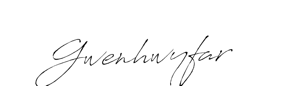 Make a beautiful signature design for name Gwenhwyfar. With this signature (Antro_Vectra) style, you can create a handwritten signature for free. Gwenhwyfar signature style 6 images and pictures png