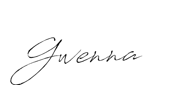 How to make Gwenna signature? Antro_Vectra is a professional autograph style. Create handwritten signature for Gwenna name. Gwenna signature style 6 images and pictures png