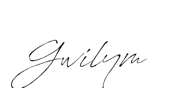 Make a beautiful signature design for name Gwilym. With this signature (Antro_Vectra) style, you can create a handwritten signature for free. Gwilym signature style 6 images and pictures png