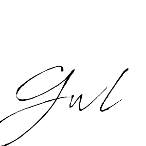 How to make Gwl signature? Antro_Vectra is a professional autograph style. Create handwritten signature for Gwl name. Gwl signature style 6 images and pictures png