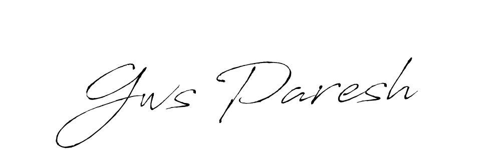 How to Draw Gws Paresh signature style? Antro_Vectra is a latest design signature styles for name Gws Paresh. Gws Paresh signature style 6 images and pictures png
