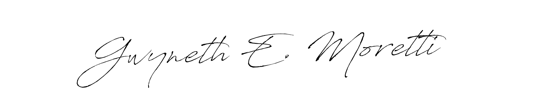 Design your own signature with our free online signature maker. With this signature software, you can create a handwritten (Antro_Vectra) signature for name Gwyneth E. Moretti. Gwyneth E. Moretti signature style 6 images and pictures png