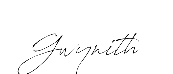 The best way (Antro_Vectra) to make a short signature is to pick only two or three words in your name. The name Gwynith include a total of six letters. For converting this name. Gwynith signature style 6 images and pictures png