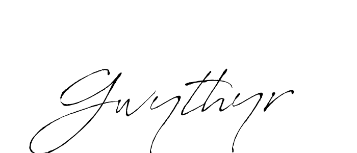 Gwythyr stylish signature style. Best Handwritten Sign (Antro_Vectra) for my name. Handwritten Signature Collection Ideas for my name Gwythyr. Gwythyr signature style 6 images and pictures png