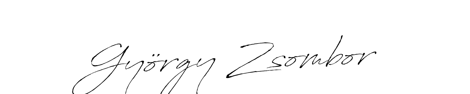 Make a beautiful signature design for name György Zsombor. With this signature (Antro_Vectra) style, you can create a handwritten signature for free. György Zsombor signature style 6 images and pictures png