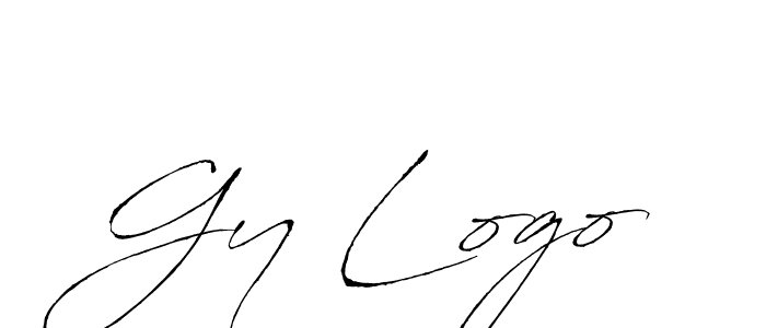 How to make Gy Logo signature? Antro_Vectra is a professional autograph style. Create handwritten signature for Gy Logo name. Gy Logo signature style 6 images and pictures png