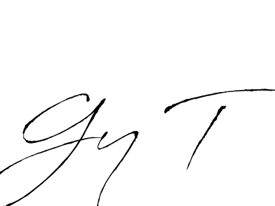 Also we have Gy T name is the best signature style. Create professional handwritten signature collection using Antro_Vectra autograph style. Gy T signature style 6 images and pictures png