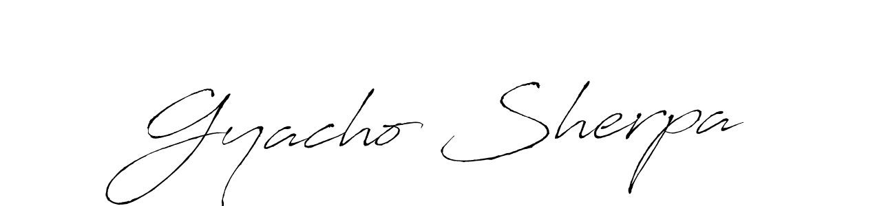 How to Draw Gyacho Sherpa signature style? Antro_Vectra is a latest design signature styles for name Gyacho Sherpa. Gyacho Sherpa signature style 6 images and pictures png