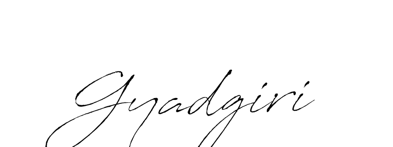 How to make Gyadgiri signature? Antro_Vectra is a professional autograph style. Create handwritten signature for Gyadgiri name. Gyadgiri signature style 6 images and pictures png