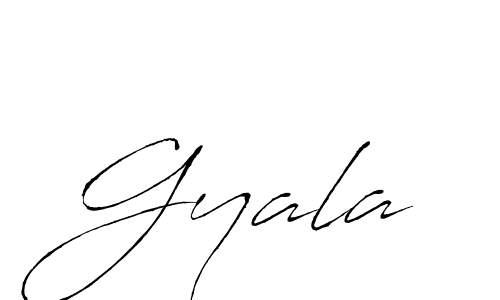 Make a beautiful signature design for name Gyala. With this signature (Antro_Vectra) style, you can create a handwritten signature for free. Gyala signature style 6 images and pictures png